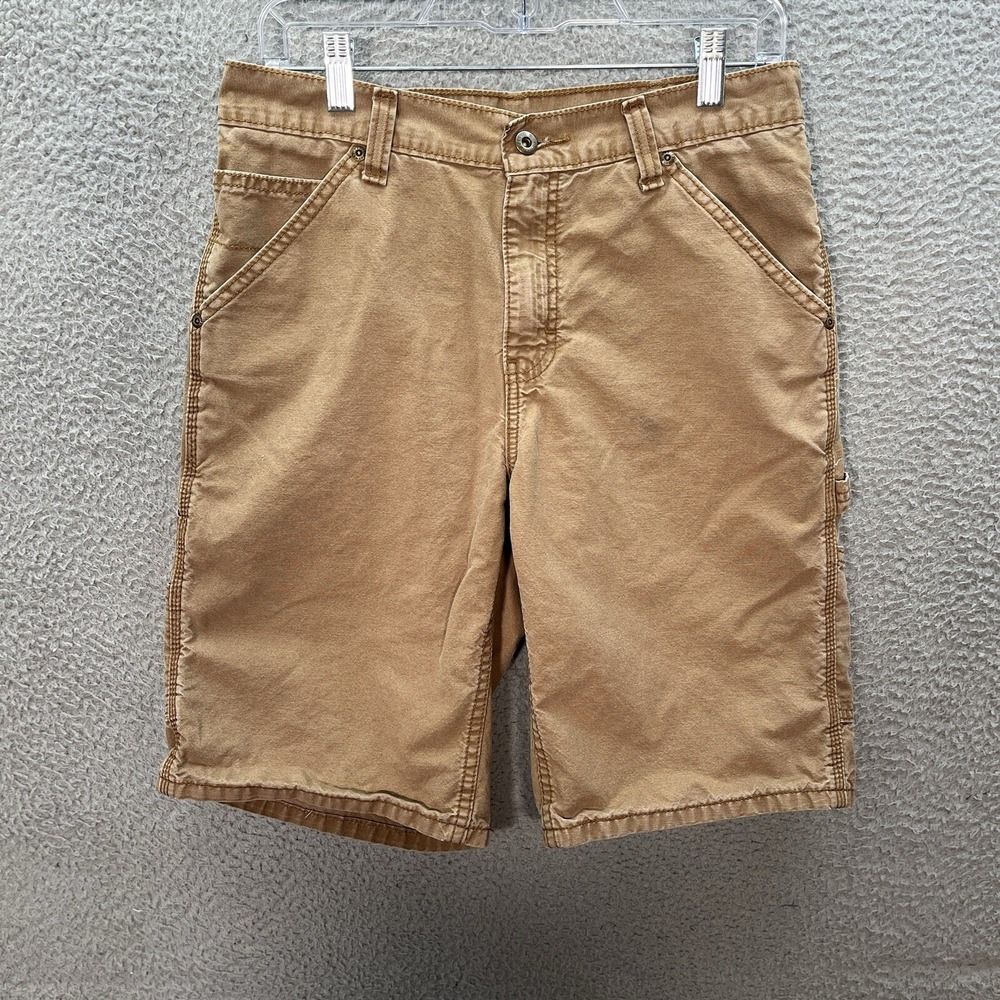 Faded Glory Shorts Mens 30 Brown Duck Canvas‎ Carpenter Outdoors Workwear Skater